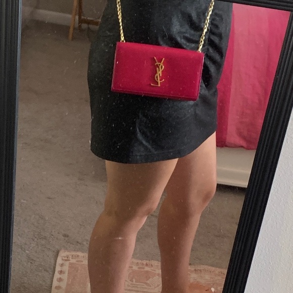 SOLD YSL Saint Laurent Wallet on a chain - Picture 9 of 13